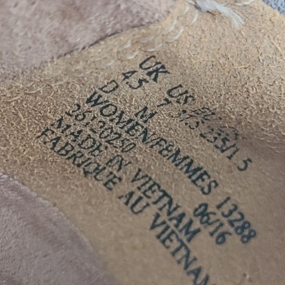 Clarks Candra Blush‎ Grey Suede Flat Size 7 - Picture 6 of 6